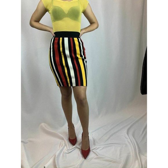 Moschino Cheap & Chic Striped Pencil Skirt - Picture 5 of 11